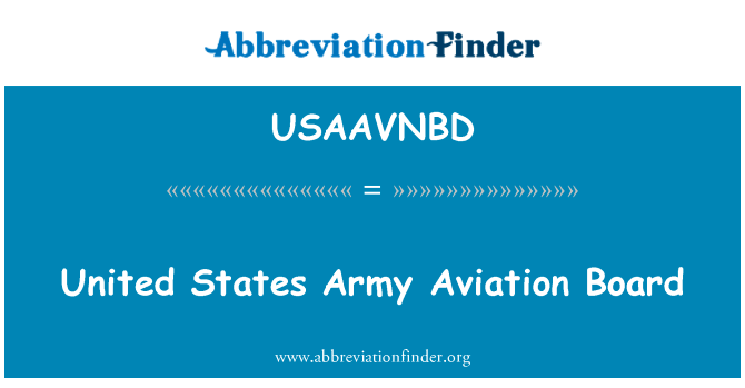United States Army Aviation Board的定义
