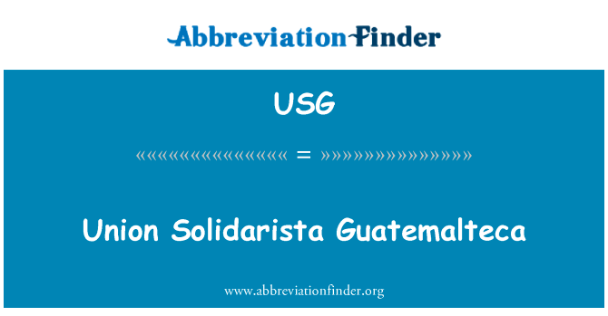 Union Solidarista Guatemalteca的定义