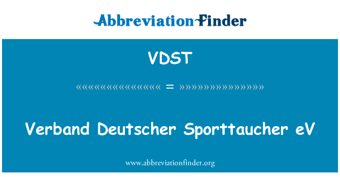 Verband Deutscher Sporttaucher eV的定义