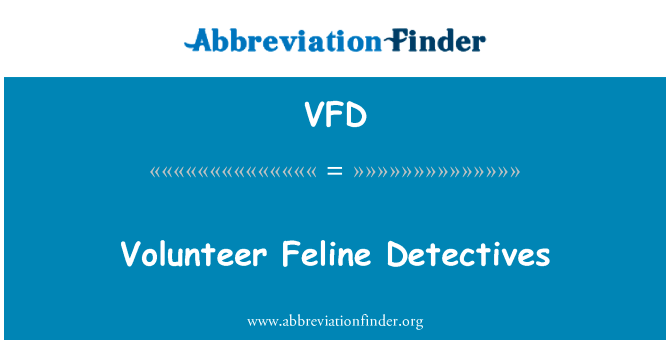 Volunteer Feline Detectives的定义