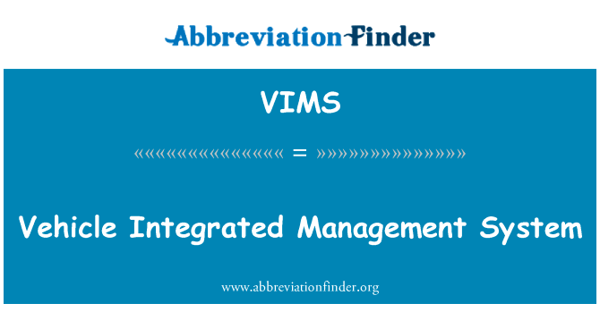 Vehicle Integrated Management System的定义