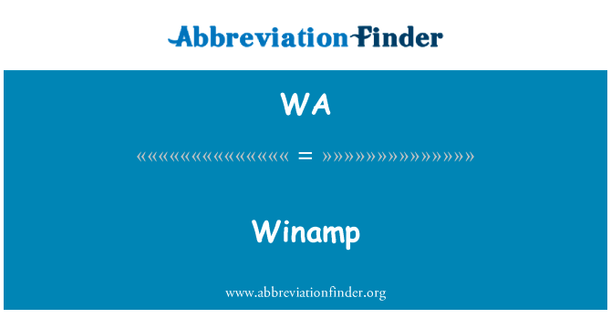 Winamp的定义