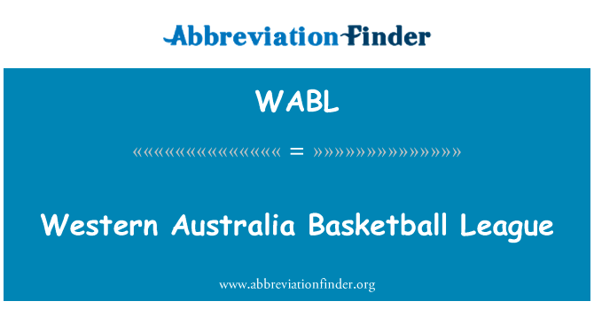 Western Australia Basketball League的定义