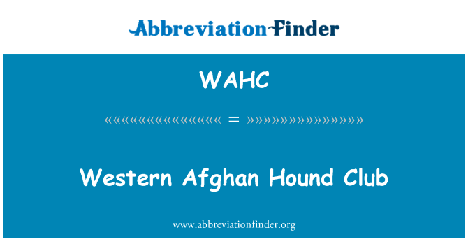 Western Afghan Hound Club的定义