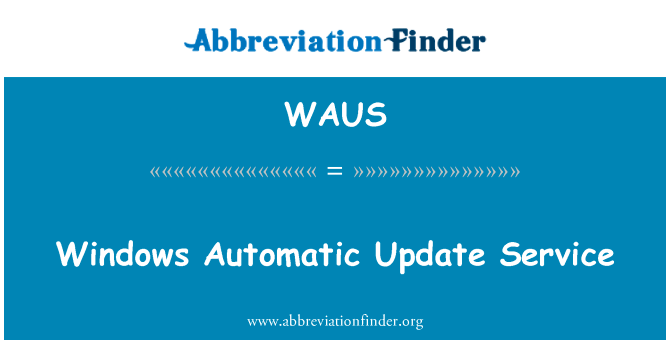 Windows Automatic Update Service的定义