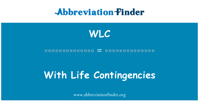 With Life Contingencies的定义