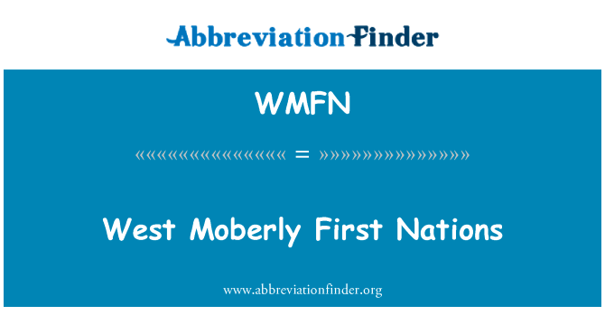 West Moberly First Nations的定义