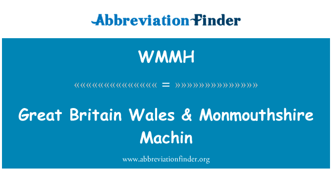 Great Britain Wales & Monmouthshire Machin的定义
