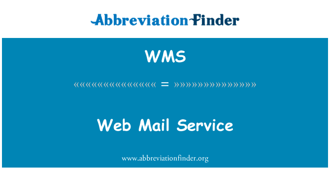 Web Mail Service的定义