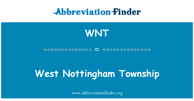 West Nottingham Township的定义