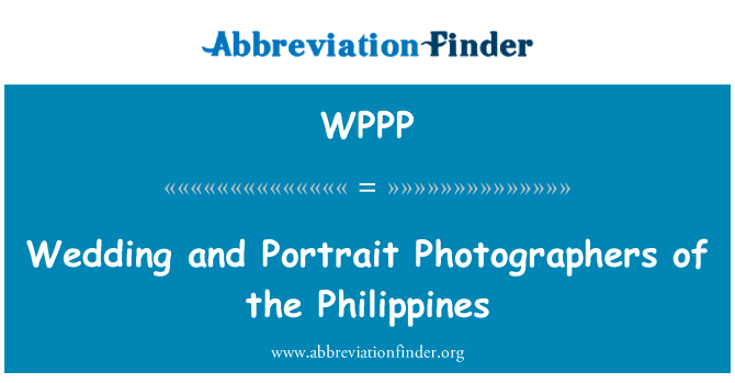Wedding and Portrait Photographers of the Philippines的定义