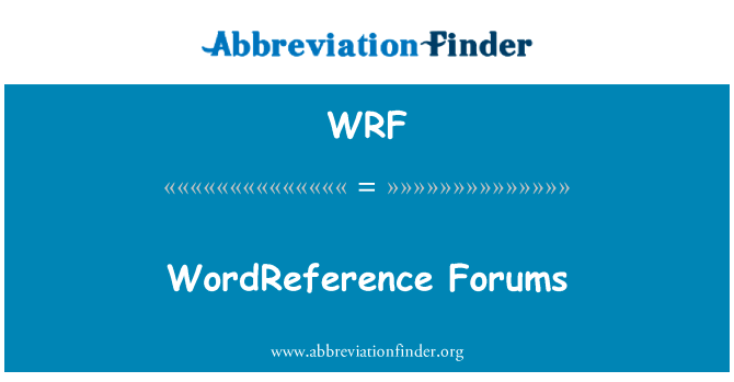 WordReference Forums的定义