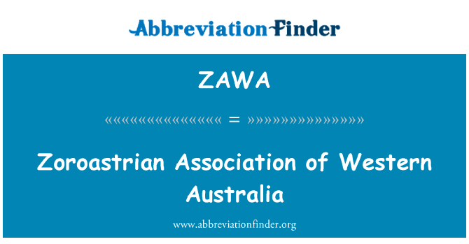 Zoroastrian Association of Western Australia的定义
