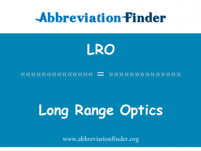 长整型范围光学英文定义是Long Range Optics,首字母缩写定义是LRO