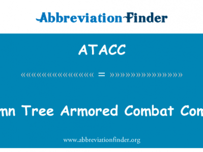 秋天树装甲战斗公司英文定义是Autumn Tree Armored Combat Company,首字母缩写定义是ATACC