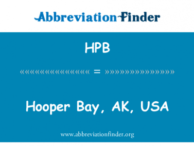 胡珀湾，正义与发展党，美国英文定义是Hooper Bay, AK, USA,首字母缩写定义是HPB