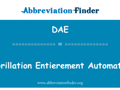 除颤  Automatiques英文定义是Defibrillation Entierement Automatiques,首字母缩写定义是DAE