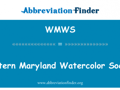 马里兰西部水彩画学会英文定义是Western Maryland Watercolor Society,首字母缩写定义是WMWS
