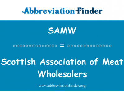苏格兰的肉类批发商协会英文定义是Scottish Association of Meat Wholesalers,首字母缩写定义是SAMW
