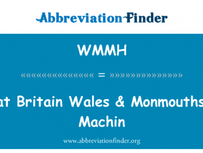 英国威尔士 & 茅机英文定义是Great Britain Wales & Monmouthshire Machin,首字母缩写定义是WMMH
