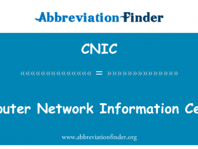 计算机网络信息中心英文定义是Computer Network Information Center,首字母缩写定义是CNIC