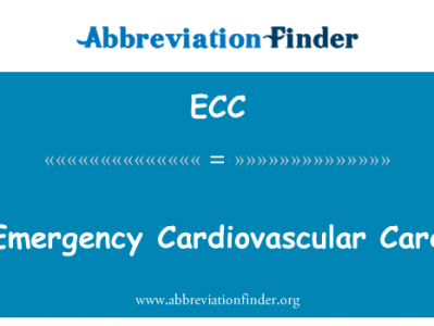 心血管病急救英文定义是Emergency Cardiovascular Care,首字母缩写定义是ECC
