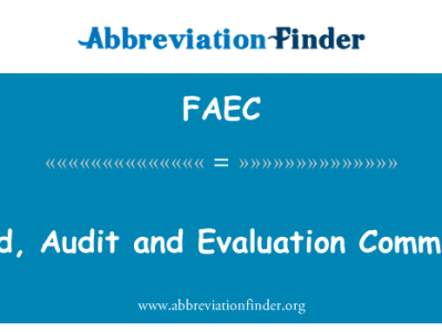 欺诈、 审计和评价委员会英文定义是Fraud, Audit and Evaluation Committee,首字母缩写定义是FAEC
