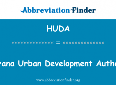 哈里亚纳邦城市发展局英文定义是Haryana Urban Development Authority,首字母缩写定义是HUDA
