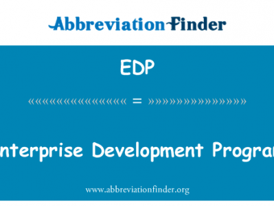 企业发展计划英文定义是Enterprise Development Program,首字母缩写定义是EDP