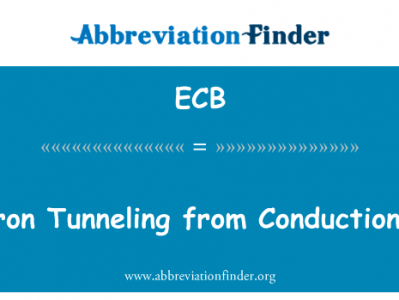 电子隧穿从传导带英文定义是Electron Tunneling from Conduction Band,首字母缩写定义是ECB