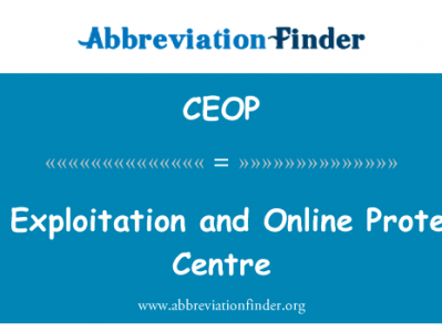 儿童剥削和在线保护中心英文定义是Child Exploitation and Online Protection Centre,首字母缩写定义是CEOP