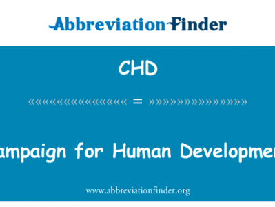 人类发展运动英文定义是Campaign for Human Development,首字母缩写定义是CHD