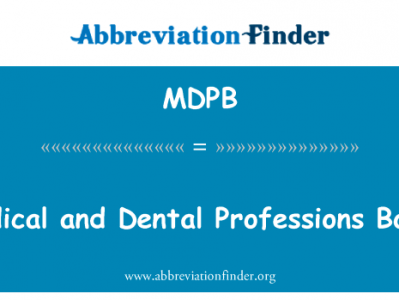 医疗及牙医专业委员会英文定义是Medical and Dental Professions Board,首字母缩写定义是MDPB