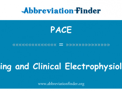 起搏和临床电生理英文定义是Pacing and Clinical Electrophysiology,首字母缩写定义是PACE