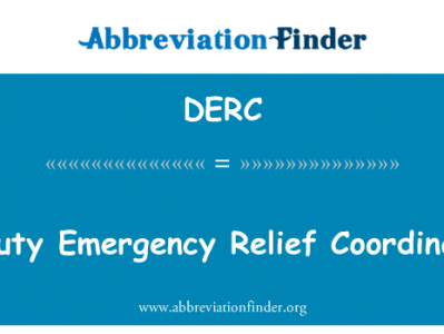 紧急救济副协调员英文定义是Deputy Emergency Relief Coordinator,首字母缩写定义是DERC
