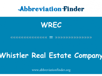 惠斯勒房地产公司英文定义是Whistler Real Estate Company,首字母缩写定义是WREC