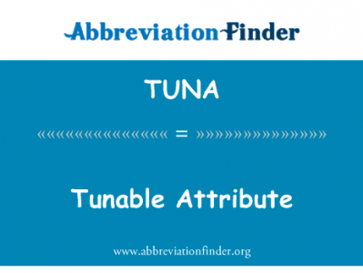 可调谐特性英文定义是Tunable Attribute,首字母缩写定义是TUNA