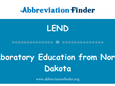 北达科塔州的实验室教育英文定义是Laboratory Education from North Dakota,首字母缩写定义是LEND