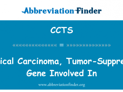 宫颈癌，肿瘤抑癌基因参与英文定义是Cervical Carcinoma, Tumor-Suppressor Gene Involved In,首字母缩写定义是CCTS