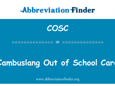 坎伯斯朗走出学校护理英文定义是Cambuslang Out of School Care,首字母缩写定义是COSC