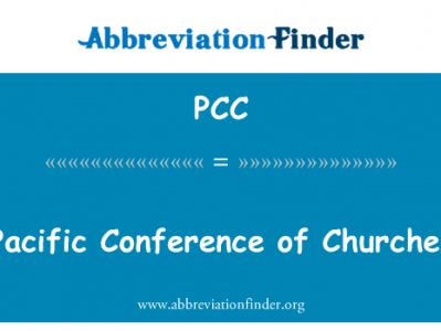 太平洋教会会议英文定义是Pacific Conference of Churches,首字母缩写定义是PCC