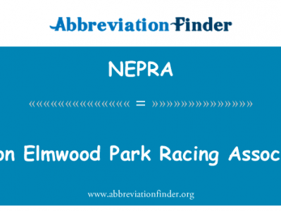 诺顿埃尔姆伍德公园赛车协会英文定义是Norton Elmwood Park Racing Association,首字母缩写定义是NEPRA