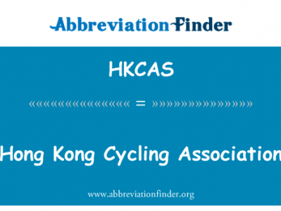 Hong 香港自行车运动协会英文定义是Hong Kong Cycling Association,首字母缩写定义是HKCAS