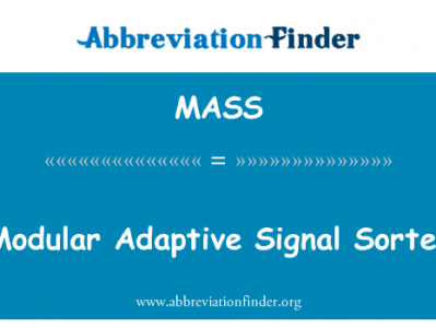 模块化的自适应信号分选机英文定义是Modular Adaptive Signal Sorter,首字母缩写定义是MASS