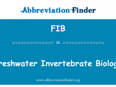 淡水无脊椎动物生物学英文定义是Freshwater Invertebrate Biology,首字母缩写定义是FIB