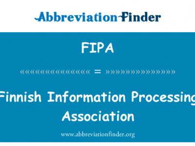 芬兰信息加工协会英文定义是Finnish Information Processing Association,首字母缩写定义是FIPA