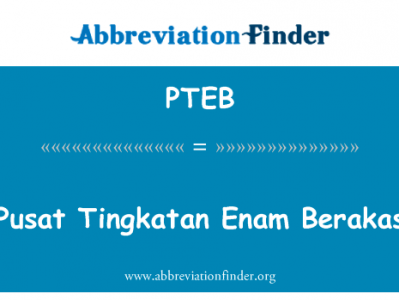Pusat Tingkatan 国立 Berakas英文定义是Pusat Tingkatan Enam Berakas,首字母缩写定义是PTEB