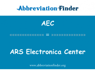 ARS 电子音乐中心英文定义是ARS Electronica Center,首字母缩写定义是AEC