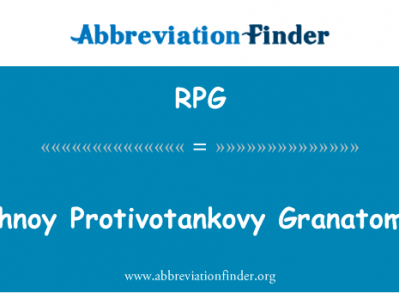 Ruchnoy Protivotankovy Granatomyot英文定义是Ruchnoy Protivotankovy Granatomyot,首字母缩写定义是RPG