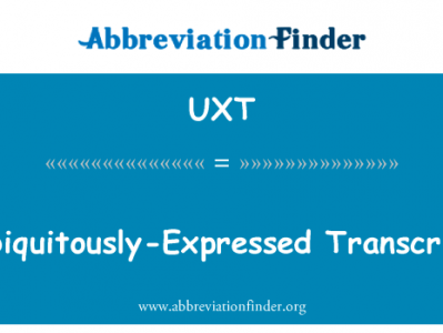 无所不在表示谈话全文英文定义是Ubiquitously-Expressed Transcript,首字母缩写定义是UXT